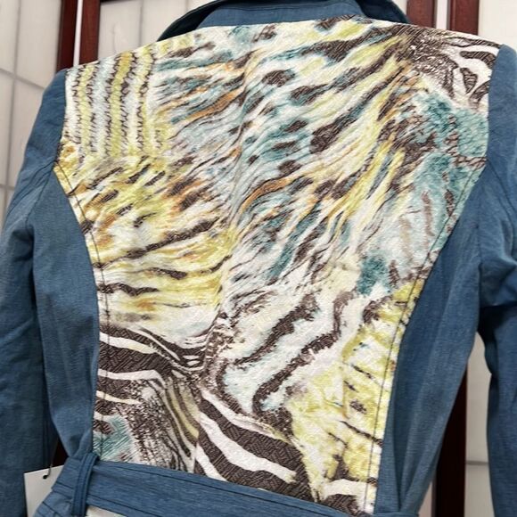 SIMON CHANG NWT ZIPPER DETAILS JACKET SIZE 12 - Picture 3 of 10